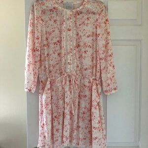 Erin Featherston Peach Floral Dress - Sz 2